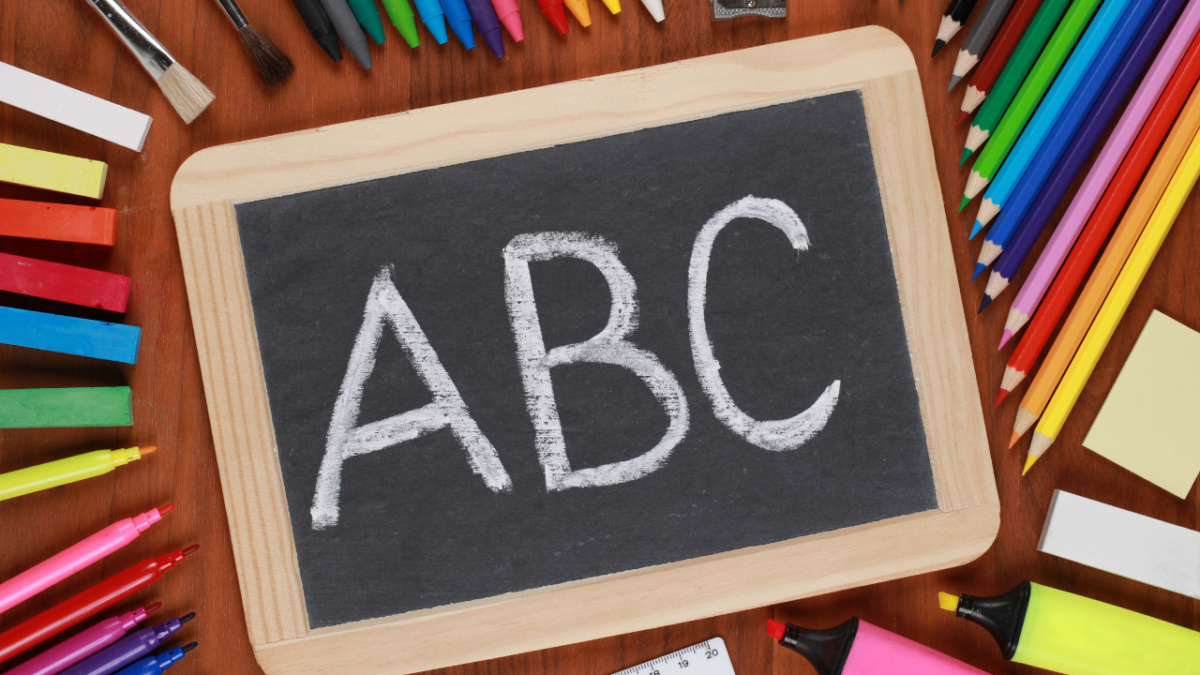 ABC chalkboard