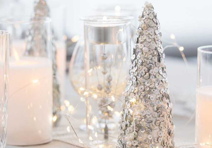 silver holiday decor