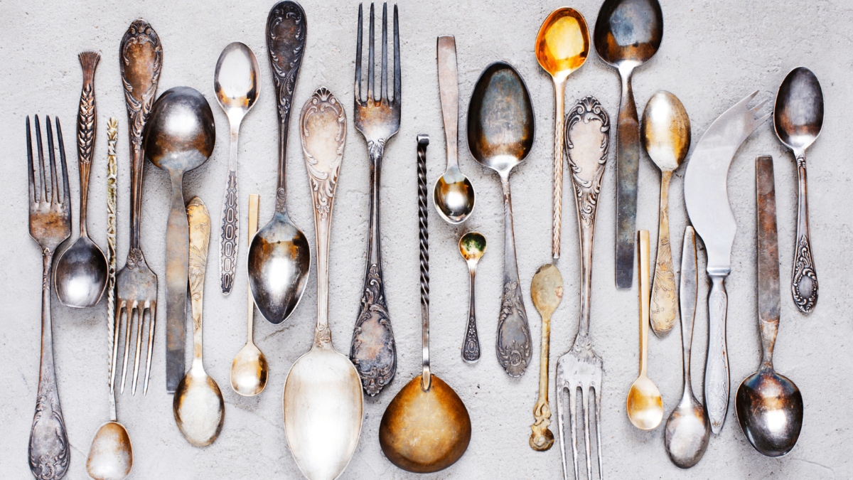 vintage silverware